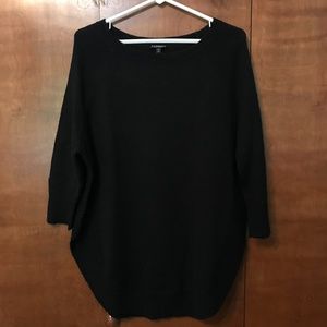 Express curved hem sweater
